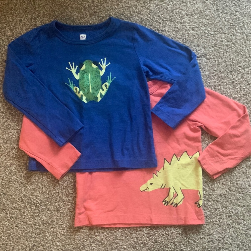 Pair of Tea Boy’s long sleeve T’s 🐸